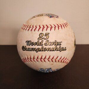 Vintage NY Yankees 25 World Series Championship Commemorative Jumbo Baseball by